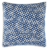 Jaycott Next-Gen Nuvella Blue/White Pillow (Set of 4) - Ornate Home