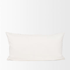 Jayden Cream/Black 14x26 Linen Lumbar Pillow Cover