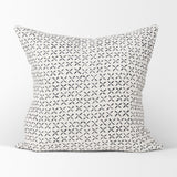 Jayden Cream/Black 22x22 Linen Square Pillow Cover - Ornate Home