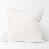 Jayden Cream/Black 22x22 Linen Square Pillow Cover - Ornate Home
