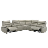 Jayke Light Gray Power Motion Sectional Sofa - Ornate Home