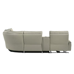 Jayke Light Gray Power Motion Sectional Sofa - Ornate Home