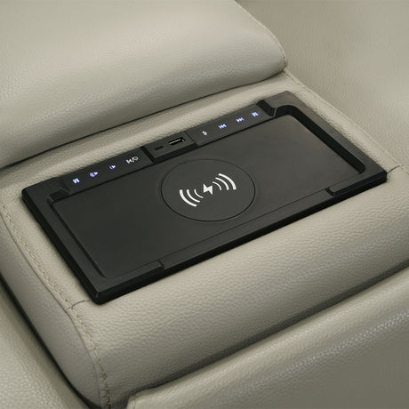 Jayke Light Gray Power Motion Sectional Sofa - Ornate Home