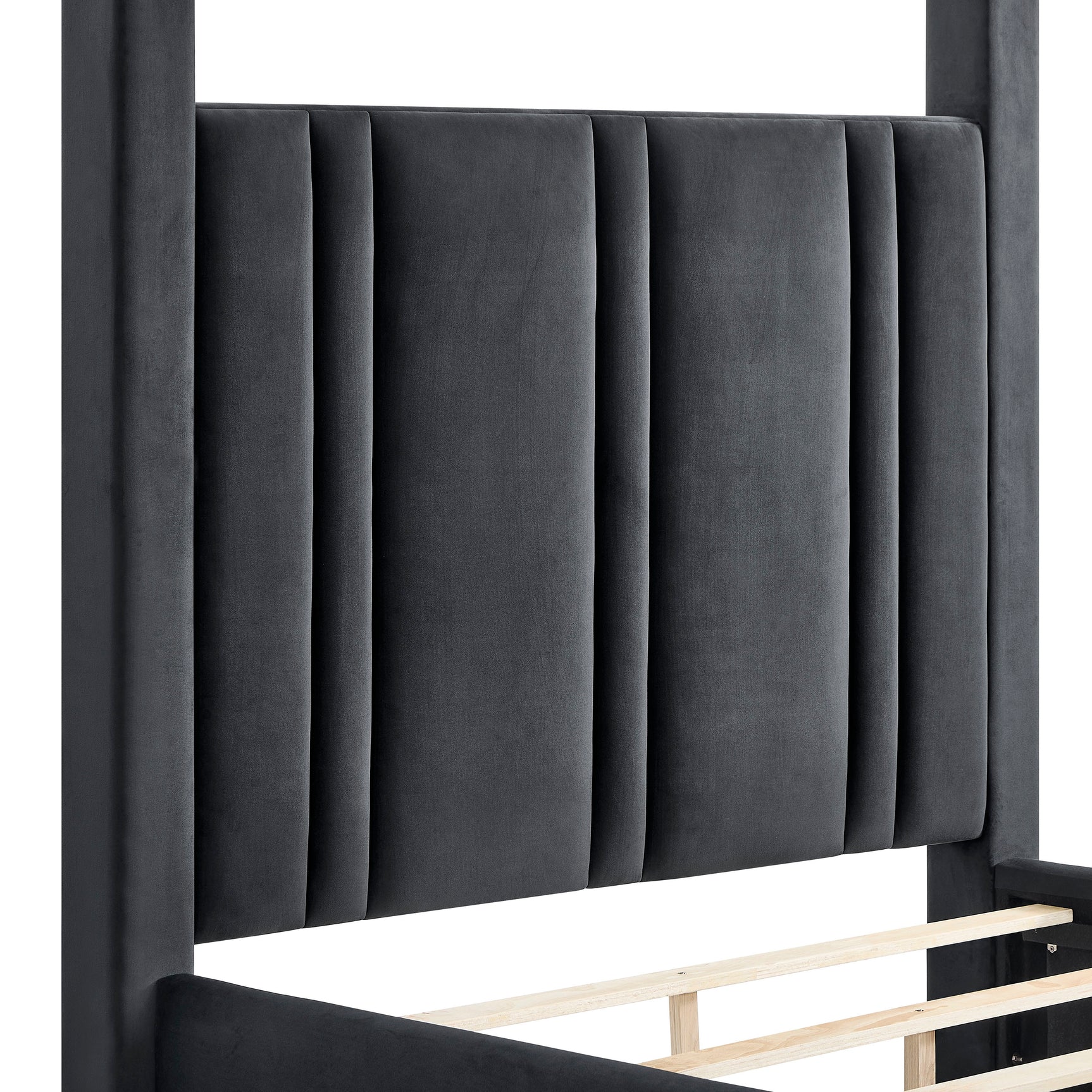 Jayla Black King Canopy Bed - Ornate Home