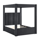 Jayla Black King Canopy Bed - Ornate Home