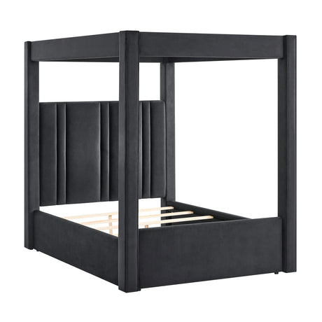 Jayla Black Queen Canopy Bed - Ornate Home