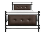 Jayla Brown Twin Metal Platform Bed - Ornate Home