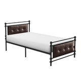 Jayla Brown Twin Metal Platform Bed - Ornate Home