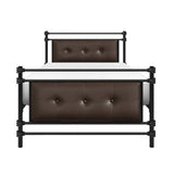 Jayla Brown Twin Metal Platform Bed - Ornate Home