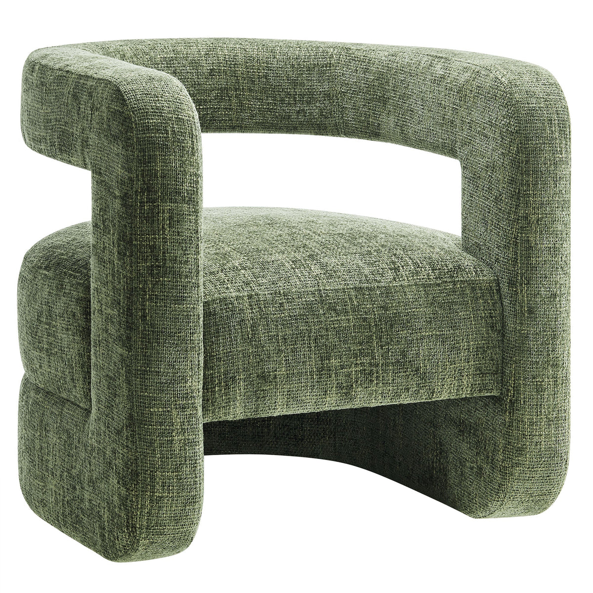 Jaylin Basil Upholstered Chenille Accent Chair - Ornate Home