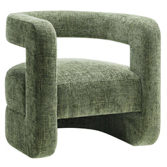 Jaylin Basil Upholstered Chenille Accent Chair - Ornate Home