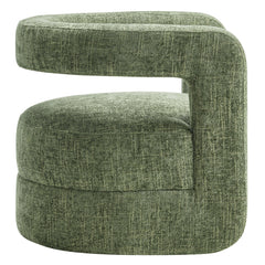 Jaylin Basil Upholstered Chenille Accent Chair - Ornate Home