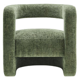 Jaylin Basil Upholstered Chenille Accent Chair - Ornate Home