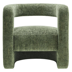 Jaylin Basil Upholstered Chenille Accent Chair - Ornate Home