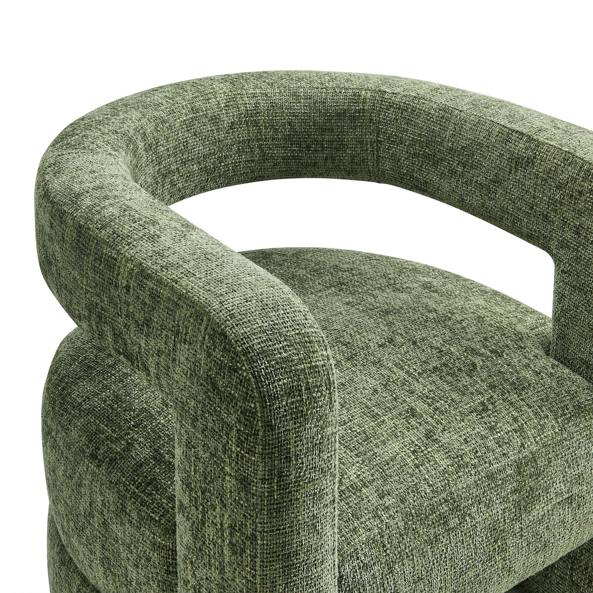 Jaylin Basil Upholstered Chenille Accent Chair - Ornate Home