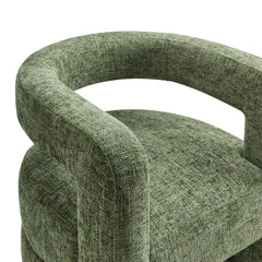 Jaylin Basil Upholstered Chenille Accent Chair - Ornate Home