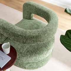 Jaylin Basil Upholstered Chenille Accent Chair - Ornate Home
