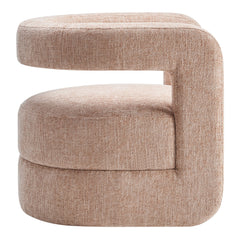 Jaylin Blush Upholstered Chenille Accent Chair - Ornate Home