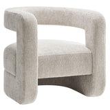 Jaylin Dove Gray Upholstered Chenille Accent Chair - Ornate Home