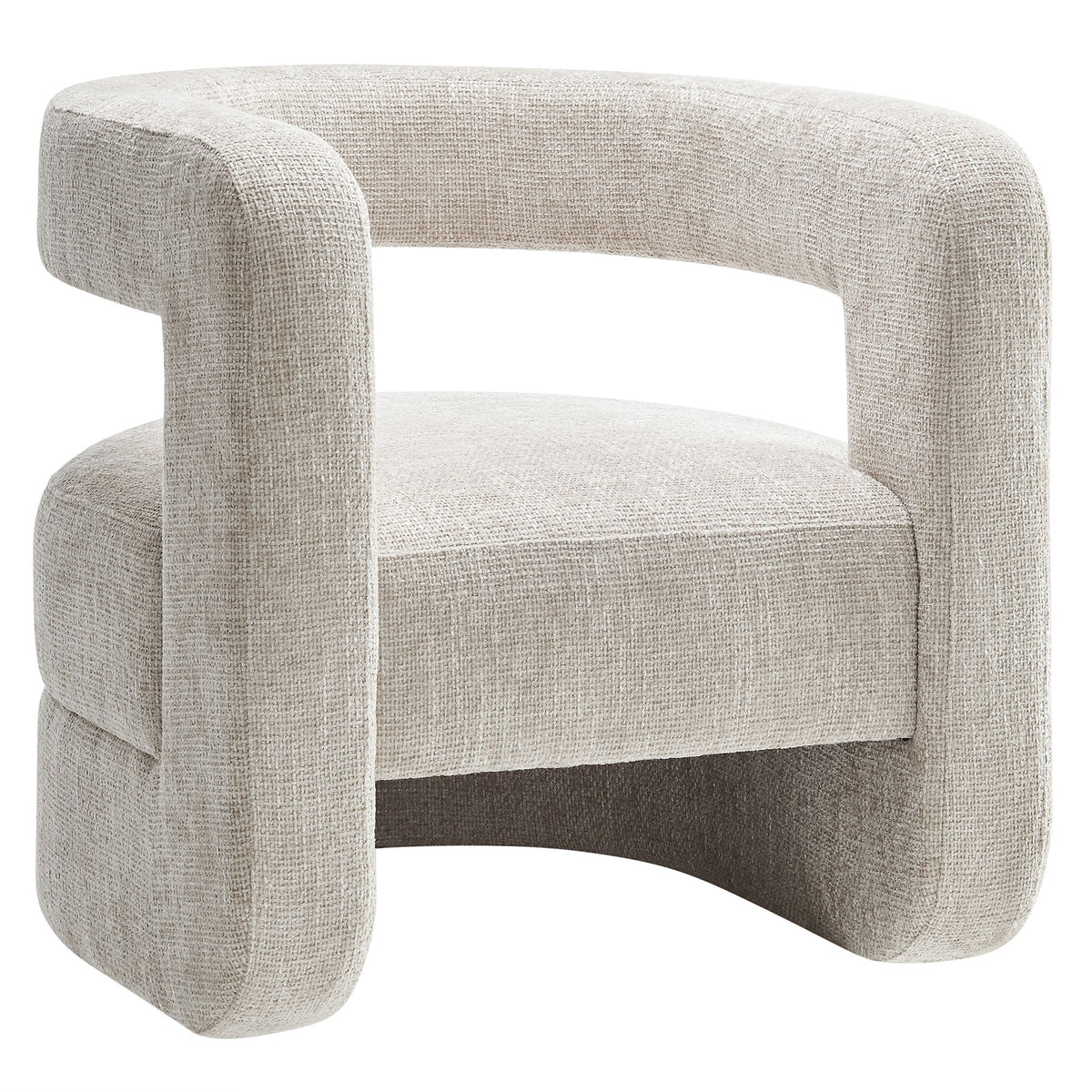 Jaylin Dove Gray Upholstered Chenille Accent Chair - Ornate Home