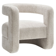 Jaylin Dove Gray Upholstered Chenille Accent Chair - Ornate Home