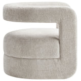 Jaylin Dove Gray Upholstered Chenille Accent Chair - Ornate Home
