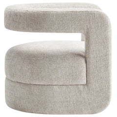 Jaylin Dove Gray Upholstered Chenille Accent Chair - Ornate Home