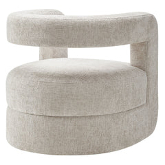 Jaylin Dove Gray Upholstered Chenille Accent Chair - Ornate Home