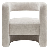 Jaylin Dove Gray Upholstered Chenille Accent Chair - Ornate Home