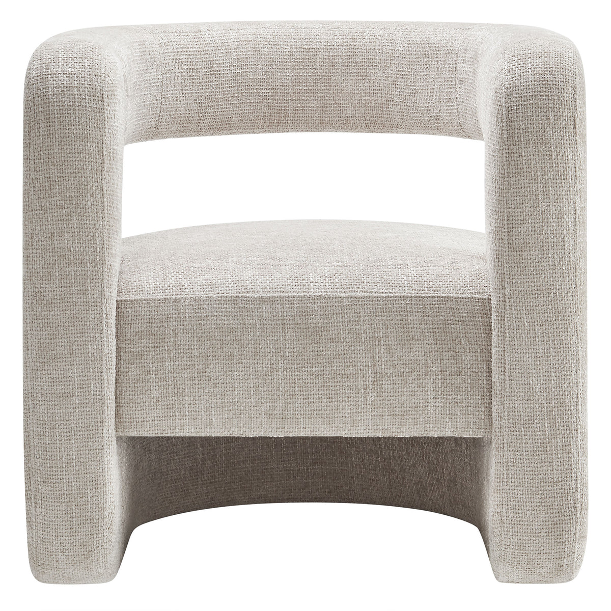 Jaylin Dove Gray Upholstered Chenille Accent Chair - Ornate Home