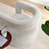 Jaylin Dove Gray Upholstered Chenille Accent Chair - Ornate Home