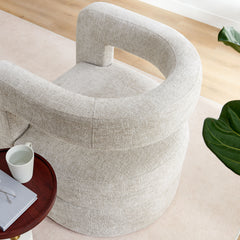 Jaylin Dove Gray Upholstered Chenille Accent Chair - Ornate Home