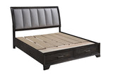 Jaymes Gray Sleigh Storage Platform Bedroom Set - Ornate Home