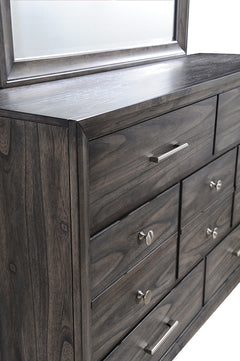 Jaymes Gray Sleigh Storage Platform Bedroom Set - Ornate Home