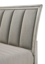 Jaymes White Mist Queen Sleigh Storage Platform Bed - Ornate Home