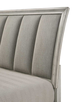 Jaymes White Mist Queen Sleigh Storage Platform Bed - Ornate Home