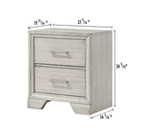 Jaymes White Mist Sleigh Storage Platform Bedroom Set - Ornate Home