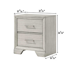 Jaymes White Mist Sleigh Storage Platform Bedroom Set - Ornate Home