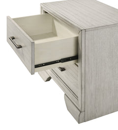 Jaymes White Mist Sleigh Storage Platform Bedroom Set - Ornate Home