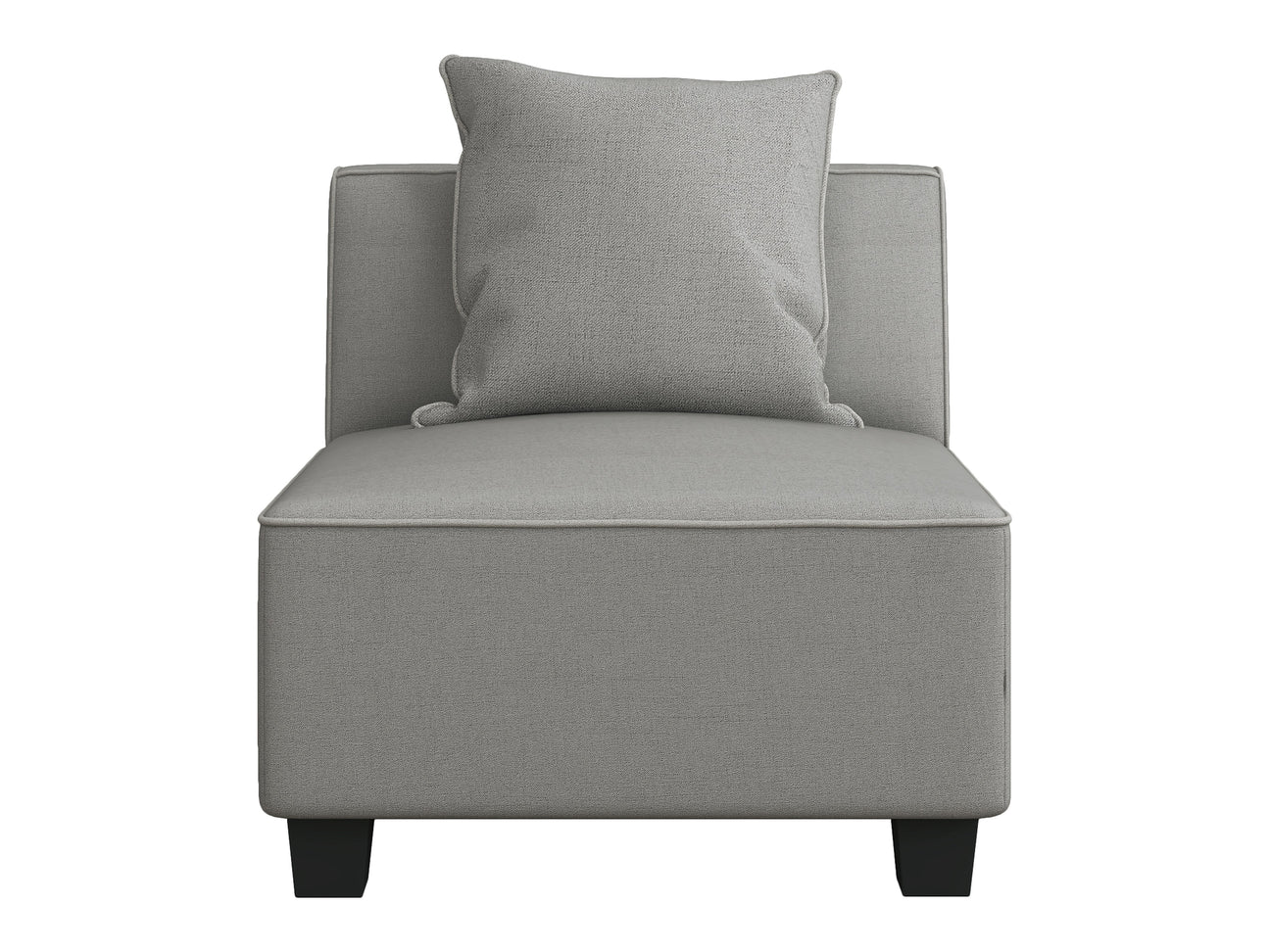 Jayne Gray Armless Chair - Ornate Home