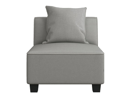 Jayne Gray Armless Chair - Ornate Home