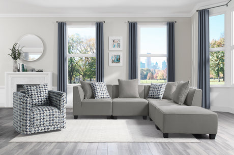 Jayne Gray Armless Chair - Ornate Home