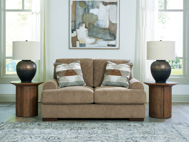 Jayne Park Pecan Loveseat - Ornate Home