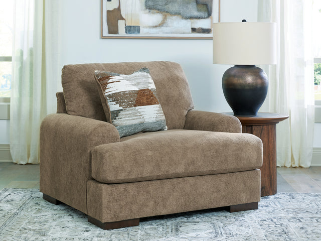 Jayne Park Pecan Oversized Chair (Online Special Price) - Ornate Home
