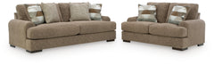 Jayne Park Sand Sofa and Loveseat - Ornate Home