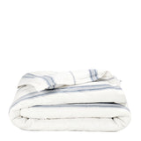 Jayson Blue Stripe Linen Cashmere Duvet Collection - Ornate Home