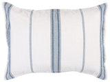 Jayson Blue Stripe Linen Cashmere Duvet Collection - Ornate Home