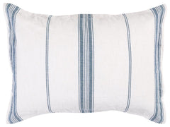 Jayson Blue Stripe Linen Cashmere Duvet Collection - Ornate Home