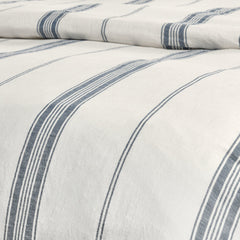 Jayson Blue Stripe Linen Cashmere Duvet Collection - Ornate Home