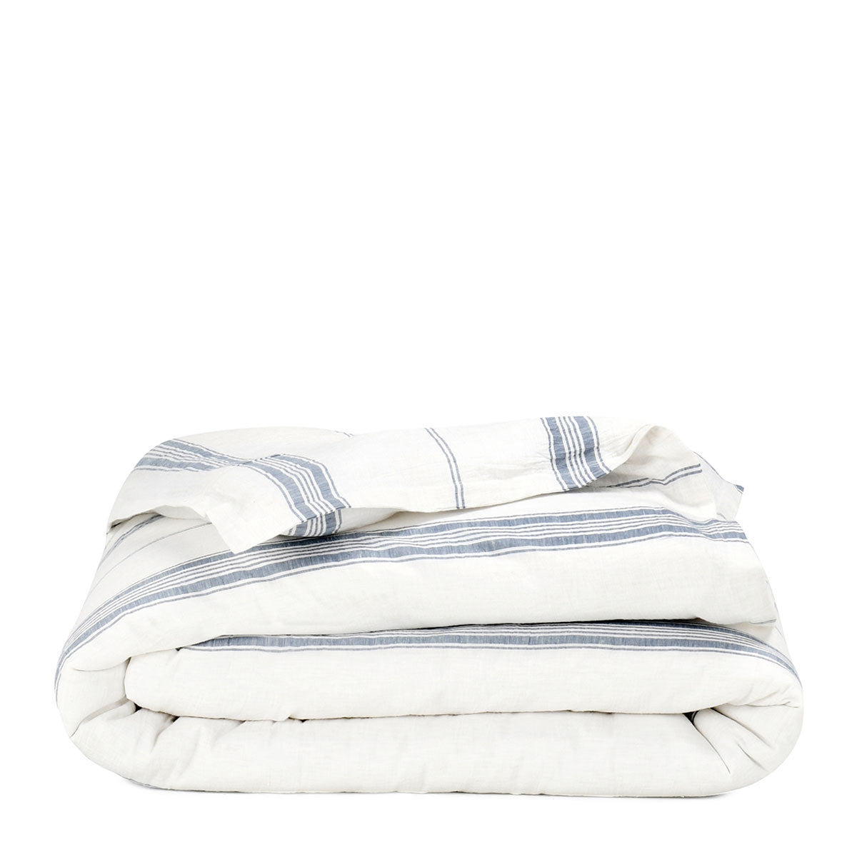 Jayson Blue Stripe Linen Cashmere Duvet Collection - Ornate Home